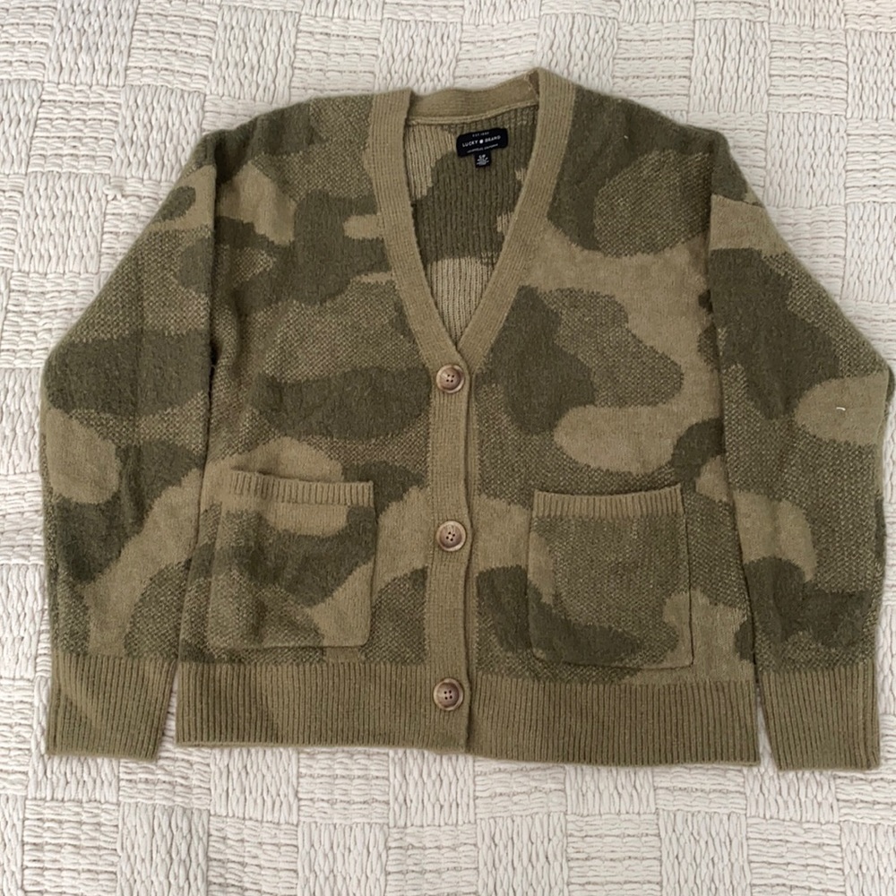 Lucky Brand Camo Sweater
